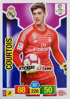 Sticker Courtois - Liga Santander 2018-2019. Adrenalyn XL n. 235 - Panini
