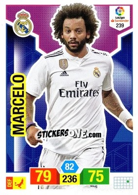 Sticker Marcelo - Liga Santander 2018-2019. Adrenalyn XL n. 239 - Panini