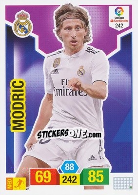 Sticker Modric - Liga Santander 2018-2019. Adrenalyn XL n. 242 - Panini