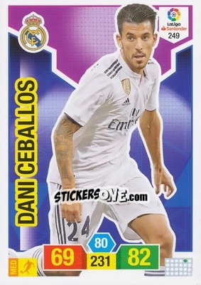 Sticker Dani Ceballos - Liga Santander 2018-2019. Adrenalyn XL n. 249 - Panini