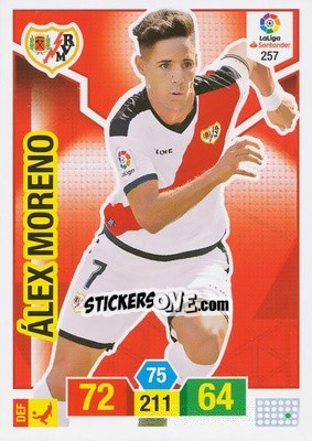 Cromo Álex Moreno - Liga Santander 2018-2019. Adrenalyn XL n. 257 - Panini