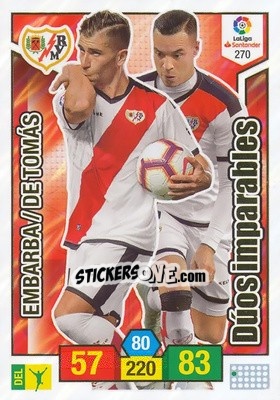 Sticker Embarba / De Tomás - Liga Santander 2018-2019. Adrenalyn XL n. 270 - Panini
