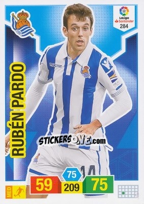 Sticker Rubén Pardo - Liga Santander 2018-2019. Adrenalyn XL n. 284 - Panini