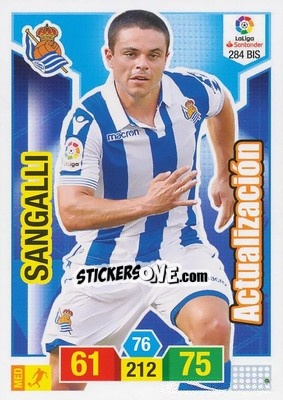 Figurina Sangalli - Liga Santander 2018-2019. Adrenalyn XL n. 284bis - Panini
