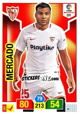 Sticker Mercado - Liga Santander 2018-2019. Adrenalyn XL n. 291 - Panini