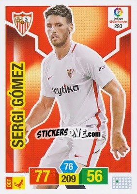 Sticker Sergi Gómez - Liga Santander 2018-2019. Adrenalyn XL n. 293 - Panini