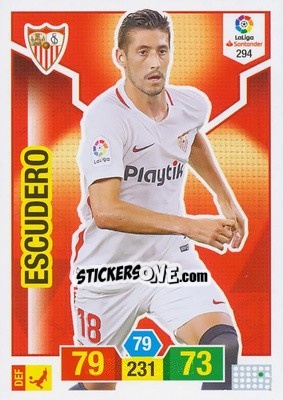 Sticker Escudero - Liga Santander 2018-2019. Adrenalyn XL n. 294 - Panini