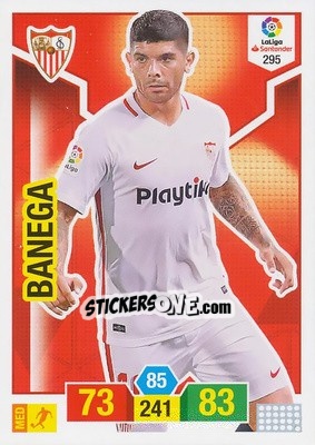 Sticker Banega - Liga Santander 2018-2019. Adrenalyn XL - Panini