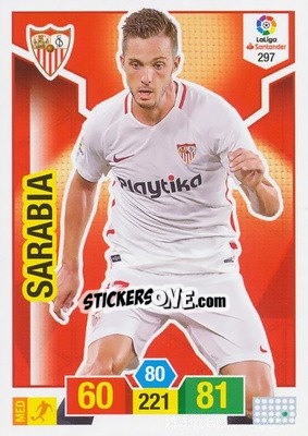 Sticker Sarabia - Liga Santander 2018-2019. Adrenalyn XL n. 297 - Panini