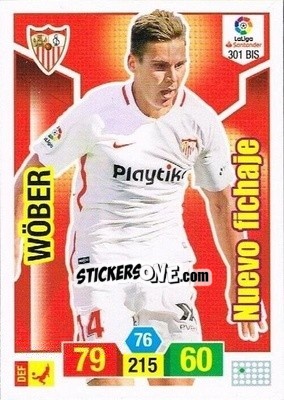 Sticker Wöber - Liga Santander 2018-2019. Adrenalyn XL n. 301bis - Panini