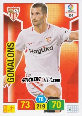 Sticker Gonalons - Liga Santander 2018-2019. Adrenalyn XL n. 304 - Panini