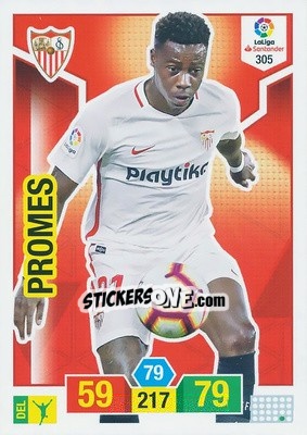 Sticker Promes - Liga Santander 2018-2019. Adrenalyn XL n. 305 - Panini