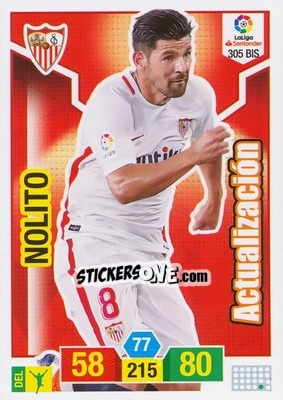 Sticker Nolito - Liga Santander 2018-2019. Adrenalyn XL n. 305bis - Panini