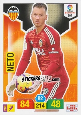 Sticker Neto - Liga Santander 2018-2019. Adrenalyn XL n. 307 - Panini