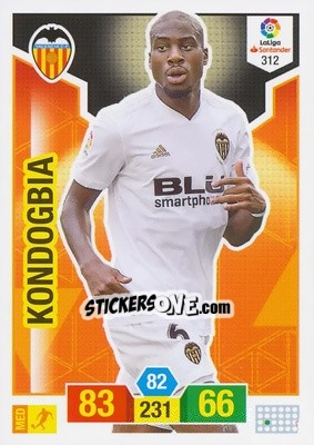 Sticker Kondogbia - Liga Santander 2018-2019. Adrenalyn XL n. 312 - Panini