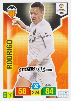 Figurina Rodrigo - Liga Santander 2018-2019. Adrenalyn XL - Panini