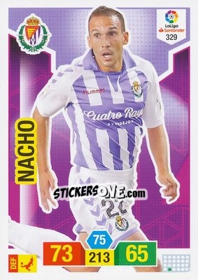 Sticker Nacho - Liga Santander 2018-2019. Adrenalyn XL n. 329 - Panini