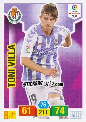Sticker Toni Villa - Liga Santander 2018-2019. Adrenalyn XL n. 330 - Panini
