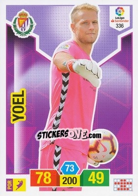 Sticker Yoel - Liga Santander 2018-2019. Adrenalyn XL n. 336 - Panini