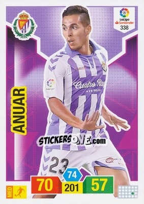 Sticker Anuar - Liga Santander 2018-2019. Adrenalyn XL n. 338 - Panini