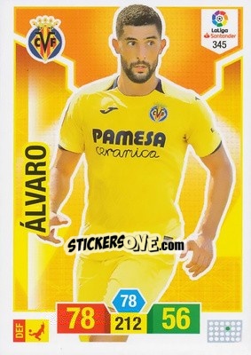 Sticker Álvaro - Liga Santander 2018-2019. Adrenalyn XL n. 345 - Panini