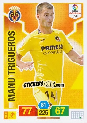 Sticker Manu Trigueros - Liga Santander 2018-2019. Adrenalyn XL n. 350 - Panini