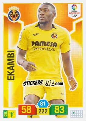 Sticker Ekambi - Liga Santander 2018-2019. Adrenalyn XL n. 352 - Panini