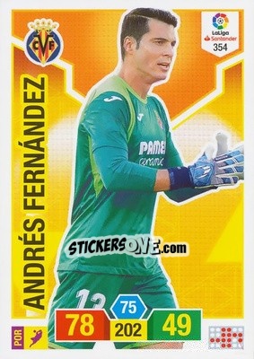 Cromo Andrés Fernández - Liga Santander 2018-2019. Adrenalyn XL - Panini