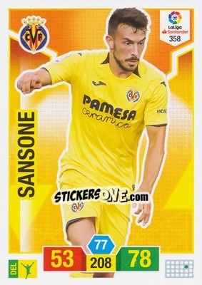 Sticker Sansone - Liga Santander 2018-2019. Adrenalyn XL n. 358 - Panini