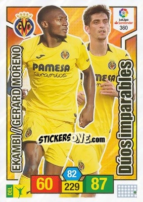 Sticker Ekambi / Gerard Moreno - Liga Santander 2018-2019. Adrenalyn XL - Panini