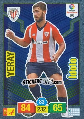 Sticker Yeray - Liga Santander 2018-2019. Adrenalyn XL n. 363 - Panini