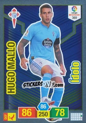 Sticker Hugo Mallo - Liga Santander 2018-2019. Adrenalyn XL n. 369 - Panini