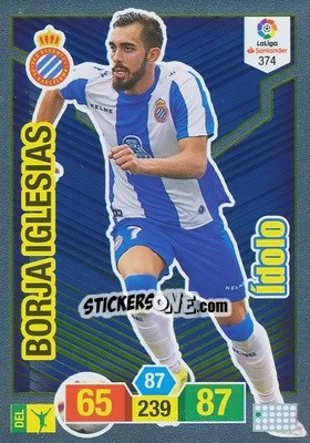 Sticker Borja Iglesias - Liga Santander 2018-2019. Adrenalyn XL n. 374 - Panini