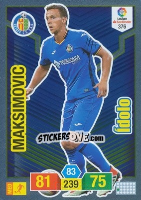 Sticker Maksimovic - Liga Santander 2018-2019. Adrenalyn XL n. 376 - Panini