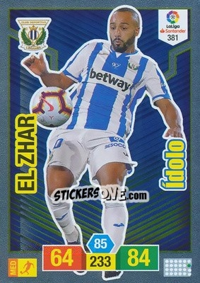 Cromo El Zhar - Liga Santander 2018-2019. Adrenalyn XL n. 381 - Panini