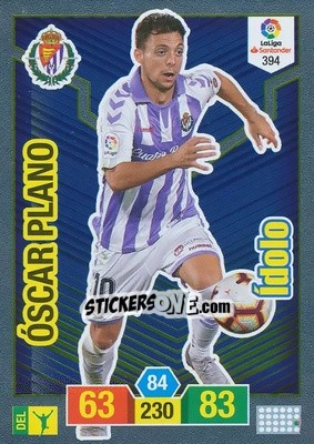 Sticker óscar Plano - Liga Santander 2018-2019. Adrenalyn XL n. 394 - Panini