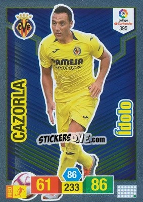 Sticker Cazorla - Liga Santander 2018-2019. Adrenalyn XL n. 395 - Panini