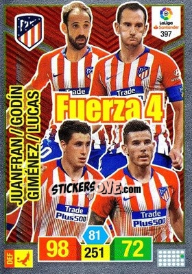 Sticker Atlético de Madrid - Liga Santander 2018-2019. Adrenalyn XL n. 397 - Panini