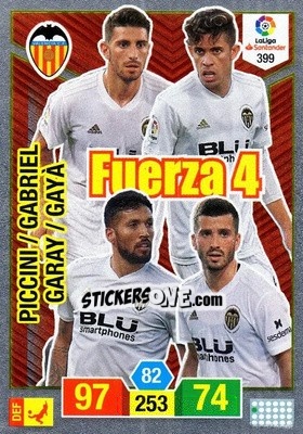 Sticker Valencia C.F. - Liga Santander 2018-2019. Adrenalyn XL - Panini
