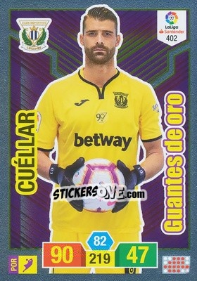Cromo Cuéllar - Liga Santander 2018-2019. Adrenalyn XL n. 402 - Panini
