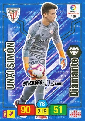 Sticker Unai Simón - Liga Santander 2018-2019. Adrenalyn XL n. 406 - Panini