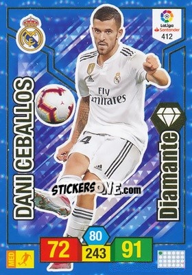 Sticker Dani Ceballos - Liga Santander 2018-2019. Adrenalyn XL n. 412 - Panini