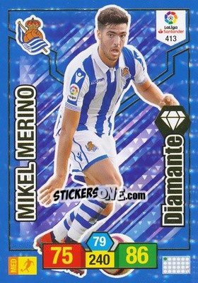 Sticker Mikel Merino - Liga Santander 2018-2019. Adrenalyn XL n. 413 - Panini