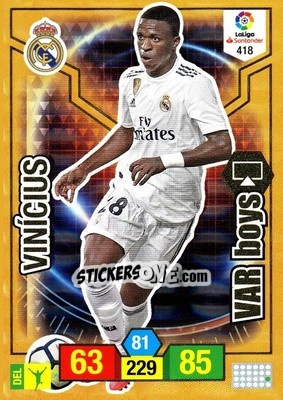 Sticker Vinícius - Liga Santander 2018-2019. Adrenalyn XL n. 418 - Panini