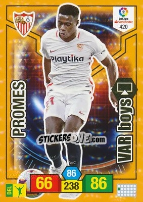 Cromo Promes - Liga Santander 2018-2019. Adrenalyn XL n. 420 - Panini