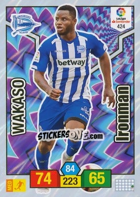 Sticker Wakaso - Liga Santander 2018-2019. Adrenalyn XL n. 424 - Panini