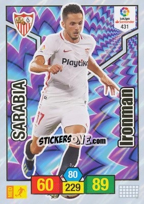 Sticker Sarabia - Liga Santander 2018-2019. Adrenalyn XL n. 431 - Panini