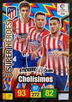 Sticker Cholísimos - Liga Santander 2018-2019. Adrenalyn XL n. 434 - Panini