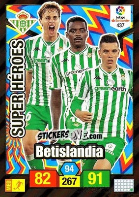 Sticker Betislandia - Liga Santander 2018-2019. Adrenalyn XL n. 437 - Panini