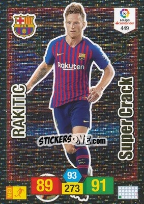 Sticker Rakitic - Liga Santander 2018-2019. Adrenalyn XL n. 449 - Panini